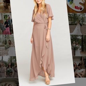 Show Me Your Mumu Sophia Wrap Dress, dune